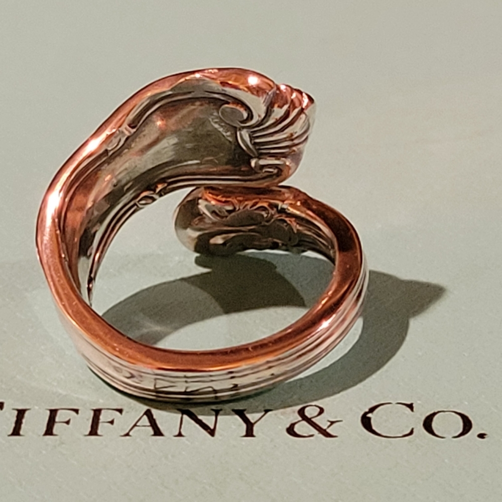 1961 Tiffany & Company Provence Spoon Ring in Sterling Silver #5 Vintage - Picture 5 of 15